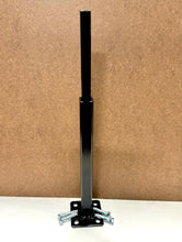 Load image into Gallery viewer, Railing REPAIR Mount NO WELDING 10"on 3" x 3" plate for Rusted 1" Handrail posts Bracket Slips INSIDE Rails 1" square hollow post Black w hardware!