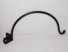 Load image into Gallery viewer, CAPS OVER ANY CORNER 12" HAND FORGED IRON HOOK BRACKET FOR PLANTS, LANTERNS, SOLAR LIGHTS AND MORE