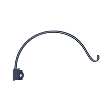 Load image into Gallery viewer, 12" hooks POCKETS IN ANY CORNER-BRACKET HAND FORGED IRON mount FOR PLANTS, LANTERNS, LIGHTING AND MORE