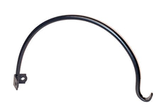Load image into Gallery viewer, 16" Corner hook Heavy duty made out of solid 1/2 round bar hand forged. Great for hanging plants and solar lights!