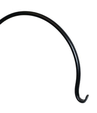Load image into Gallery viewer, Corner Hook 18" long XL POCKETS INTO ALL CORNERS for plants baskets Patio solar lights lamps and more! 1/2" solid round bar.