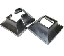 Load image into Gallery viewer, REPAIR 1" RUSTY Iron Rail Posts mounts 2 pk KIT NO Welding SLIP-FITS inside 3 3/4" H Black w bolts!