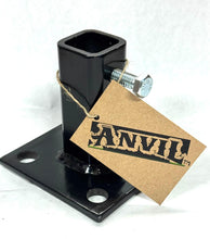 Load image into Gallery viewer, 4" Step Railing repair Post Mount Deck handrail black metal Posts-rusted out of the concrete-1" post Slip-Fit Inside Bracket NO Welding needed! Black PowderCoated