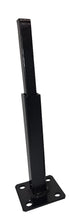 Load image into Gallery viewer, Handrail staircase posts 8" Rail Repair Base No welding slips inside rails 1" square hollow post Black Paint