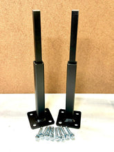 Load image into Gallery viewer, Anvil Railing Base Repair mount for 1" rusted metal posts 6" repair length 2 pk NO WELDING NEEDED! Bracket SLIPS INSIDE Existing 1" Rail Post