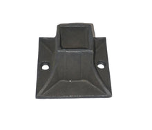 Load image into Gallery viewer, 1 Cast iron stair rail base repair for posts banister legs Welding ON use with new or old railings 2 mounting holes