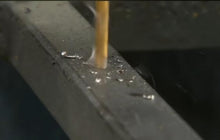 Load image into Gallery viewer, Anvil 4" Railing Post Repair Base No Welding Needed for 1" Hollow Rusty metal Broken Handrail posts, 3" Base plate- slips Inside Existing rails 1" Square Tube Step Rails Posts-Bolts-Black powdercoated