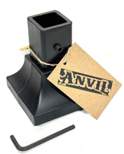 Load image into Gallery viewer, Anvil Rusty Iron Stair Posts 4" Railing Base for 1" Loose Rusted Rails- Hollow or Solid Post, NO Welding Needed Posts Slip-Fit INTO Repair Base -Bolts & Cover