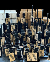 Load image into Gallery viewer, 2 Cast iron stair rail base repair for 1" posts banister legs Welding ON use with New or Old railings