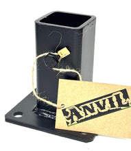 Load image into Gallery viewer, No Welding Outdoor Deck Railing Rusty Post Mounts 4" Repairs 1 1/2"posts SLIPS INSIDE- four " Base plates Black Paint