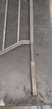 Load image into Gallery viewer, ANVIL'S Core Drilled 1" Outdoor Step Handrail Repair Brackets for Loose Railings Post 6" Steel Grip Rail Mount for Wrought Iron Metal Rails No Welding for 1" Posts Broken Out of The Concrete Black