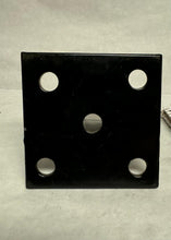 Load image into Gallery viewer, Rail Repair 4"h Step Railing Post Mount-handrail Bracket black metal Posts rusted out of the concrete-NO Welding needed! Black PowderCoated