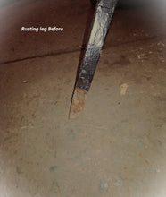Load image into Gallery viewer, Anvil 8" Railing Post mounts Broken 1" Handrail Repairs- existing Rails 1" Post Slips inside NO Welding needed! 2 PK Black paint w concrete bolts