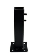 Load image into Gallery viewer, NO Welding Outdoor Railings 7"Boot Post Mount Repair Base Fencing-Deck Rails-Black Paint-concrete bolts