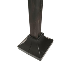 Load image into Gallery viewer, 1 1/2" Post step Rails 1 base mount skirt cover railing posts ABS UV resistant Snap ON use with New or Old Handrails. Black plastic