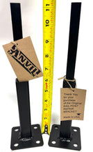 Load image into Gallery viewer, Anvil Railing Base Repair mount for 1" rusted metal posts 6" repair length 2 pk NO WELDING NEEDED! Bracket SLIPS INSIDE Existing 1" Rail Post