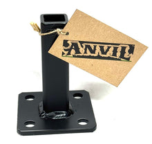 Load image into Gallery viewer, Repair 1" Outdoor Rusty IRON Railings Post 4" Repair mount, for 1 inch rail posts, Needs Welding-On-3 inch Base plates Metal four inch Bracket Solid & Tube posts broken out of cement Black paint w bolts