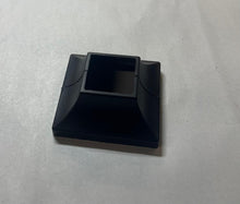 Load image into Gallery viewer, 1 1/2" Railing Post step Rails 1 cover 4" base skirt ABS UV resistant Snap-On use on New Old Handrails. Black plastic