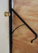 Load image into Gallery viewer, Wrought Iron 22" Hand rail Grab Rail with a curved support Bar Safety Hand Railings