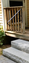 Load image into Gallery viewer, Wrought iron Rail for porch RAILING 27" STRAIGHT supports 2 to 3 step Handrail RAILINGS