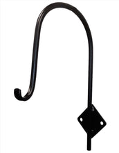 Load image into Gallery viewer, Forged Iron PLANT HANGER Solar lights BRACKET OR GARDEN HOSE HOOK 15"Black