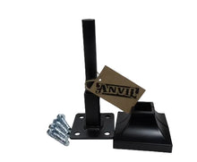 Load image into Gallery viewer, NO Welding Repair KIT for 1" Outdoor Railings Rusty Metal Post Mount 2 3/4" Repair Bracket Black Paint/Bolts/covers
