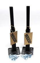 Load image into Gallery viewer, Anvil Railing Base Repair mount for 1" rusted metal posts 6" repair length 2 pk NO WELDING NEEDED! Bracket SLIPS INSIDE Existing 1" Rail Post
