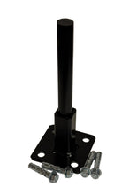 Load image into Gallery viewer, 2 3/4" NO Welding Repair 1" Outdoor Railings Rusty Metal Post Mounting Bracket Black Paint-Bolts
