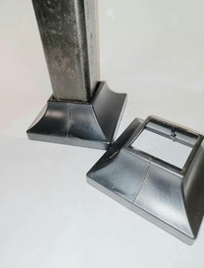 Rail posts base covers 2 pack 1 1/2" snap feet cosmetic repairs hides bolt heads and cement holes