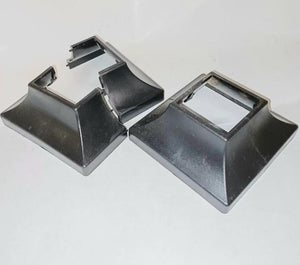 Rail posts base covers 2 pack 1 1/2" snap feet cosmetic repairs hides bolt heads and cement holes