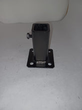 Load image into Gallery viewer, Handrail 3 3/4&quot; repair foot for 1&quot; leg/posts welded to 3 x 3 plate no welding needed! painted &amp; hardware included!
