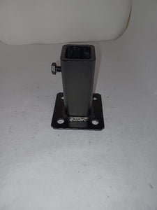 Handrail 3 3/4" repair foot for 1" leg/posts welded to 3 x 3 plate no welding needed! painted & hardware included!