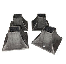 Load image into Gallery viewer, 4 pk Cast iron stair railing base repair for 1&quot; posts banister legs Welding ON use with New or Old railings
