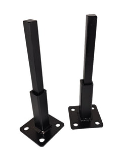 4" Railing repair feet 2 pk 3" plates Rusted Handrail posts No welding slips inside rails 1" square hollow post includes hardware!