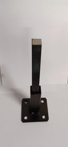 3 3/4" repair foot on 3 x 3 plate Rusted Handrail posts No welding slips inside rails 1" square hollow post includes hardware!