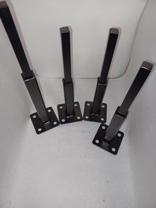 REPAIR Rusted Handrail broken posts No welding 4 pk slips inside rails 1" square hollow post (3)-6" repair feet (+1)- 8" on 3" plate includes hardware!