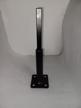 Load image into Gallery viewer, 6&quot; repair foot on 3 x 3 plate Rusted Handrail posts No welding slips inside rails 1&quot; square hollow post includes hardware!

