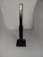 Load image into Gallery viewer, 8&quot; repair foot on 3 x 3 plate Rusted Handrail posts No welding slips inside rails 1&quot; square hollow post includes hardware!
