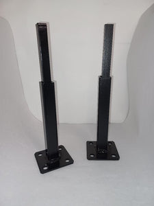 7" repair feet 2 pk on 3 x 3 plate Rusted Handrail posts No welding slips inside rails 1" square hollow post includes hardware!