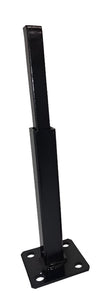REPAIR Broke Handrail posts 8" Rail Repair Base No welding slips inside rails 1" square hollow post Black Paint
