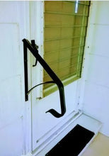 Load image into Gallery viewer, Outdoor Railing Black Metal Stairs support handrail for 1 step Rails
