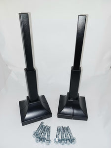 6" Repair feet DYI kit Rusted Stair Handrail posts No welding slips inside rails 1" square hollow post includes hardware!