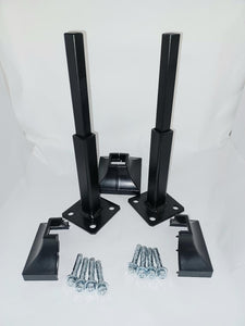 6" Repair feet DYI kit Rusted Stair Handrail posts No welding slips inside rails 1" square hollow post includes hardware!