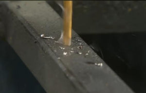 REPAIR Broke Handrail posts 8" Rail Repair Base No welding slips inside rails 1" square hollow post Black Paint