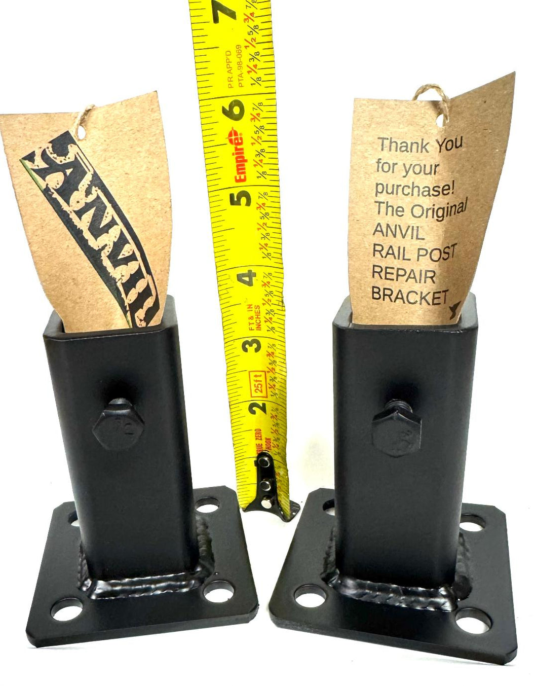 REPAIR RUSTY `Metal Rail Bases SLIP-FIT over 1