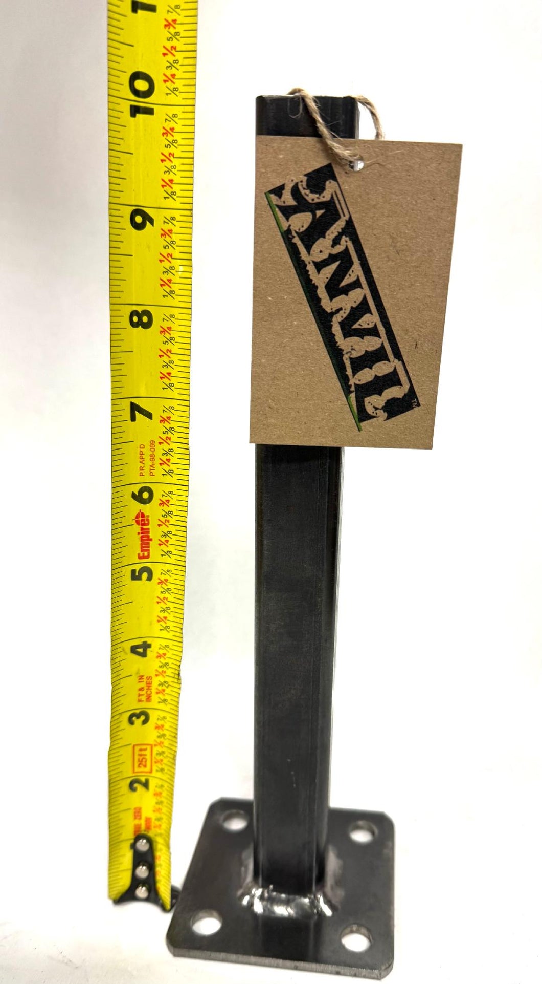 Weld on metal outdoor Handrail bracket 10” repair mount -1