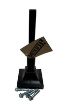 Load image into Gallery viewer, ANVIL 3 3/4" Broken 1" Handrail Stair Step Railing Posts Mount Repair KIT No Welding slips INSIDE rails Hollow post Black Paint-Base cover &amp; Bolts
