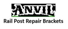 Load image into Gallery viewer, Weld on &amp; Repair Metal Bases Porch Railings Outdoor Posts 8” mount for 1&quot; post broken out of cement w bolts! Black Paint
