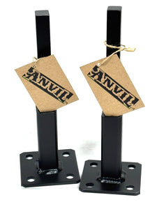 How to make rail post repairs on outdoor-indoor Metal Stair Railing Posts KIT 4" Repair - 3" Base plates-No welding slips IN rails 1" square hollow post-covers-hardware
