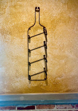 Load image into Gallery viewer, Huge bottle shaped wine racks holds 4 bottles metal art wall Bar decor Kitchen unique gifts
